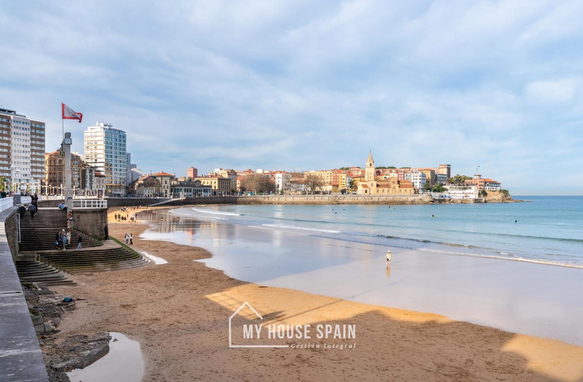 Myhousespain - Radiante Piso Junto A La Playa Gijón Zewnętrze zdjęcie